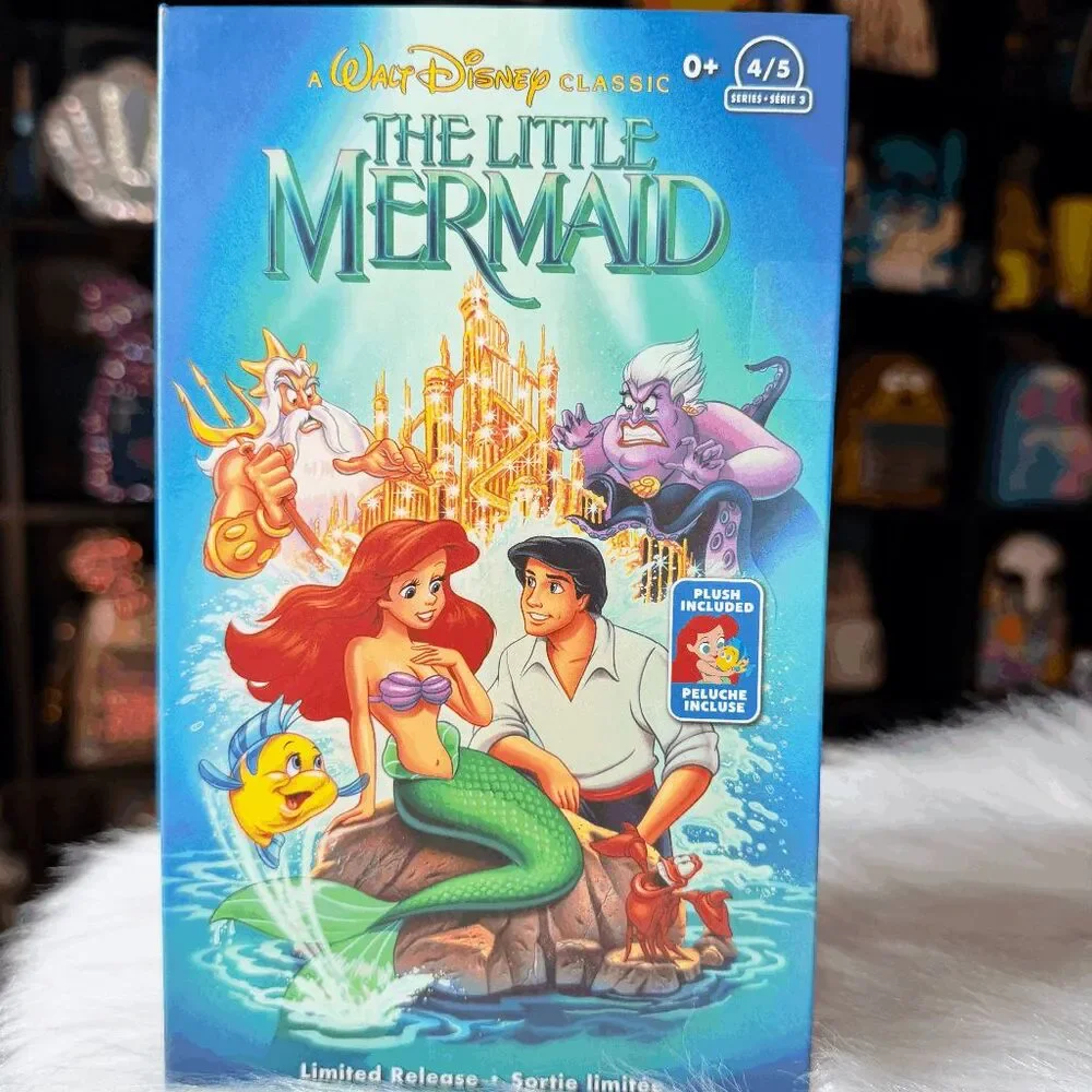 Ariel VHS Toy Plush The Little Mermaid RARE Ships NOW NEW